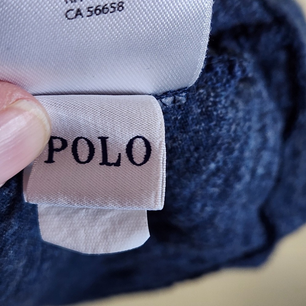 Polo Ralph Lauren Mens XL Classic Fit Long Sleeve Pocket T-Shirt Heather Navy - Picture 7 of 9